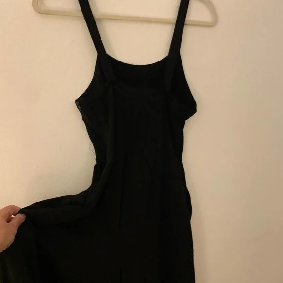 Xhilaration Solid Black Sleeveless Square Neck Jumpsuit S - Picture 8 of 10
